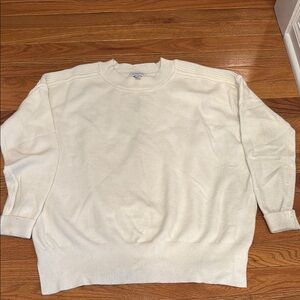 Evereve Ivory Crewneck Sweater